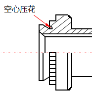 空心壓花的防水螺柱