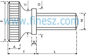 GB834-88滾花高頭螺絲標(biāo)準(zhǔn)